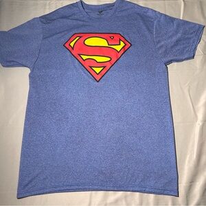 Superman Graphic Logo Mens T-Shirt Short Sleeve Crewneck Size Large DC Comics